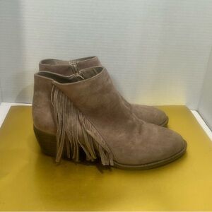 American Eagle Outfitters Fringe Suede Ankle Boots - Brown